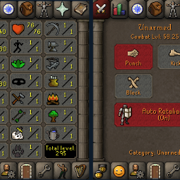 Pures  - F2P 58 Cb Level - 40 Attack - 80 Strength - 1 Def- 80 Ranged pures - ski 0